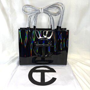 Telfar, Black Rainbow Medium Shopping Bag, NWT